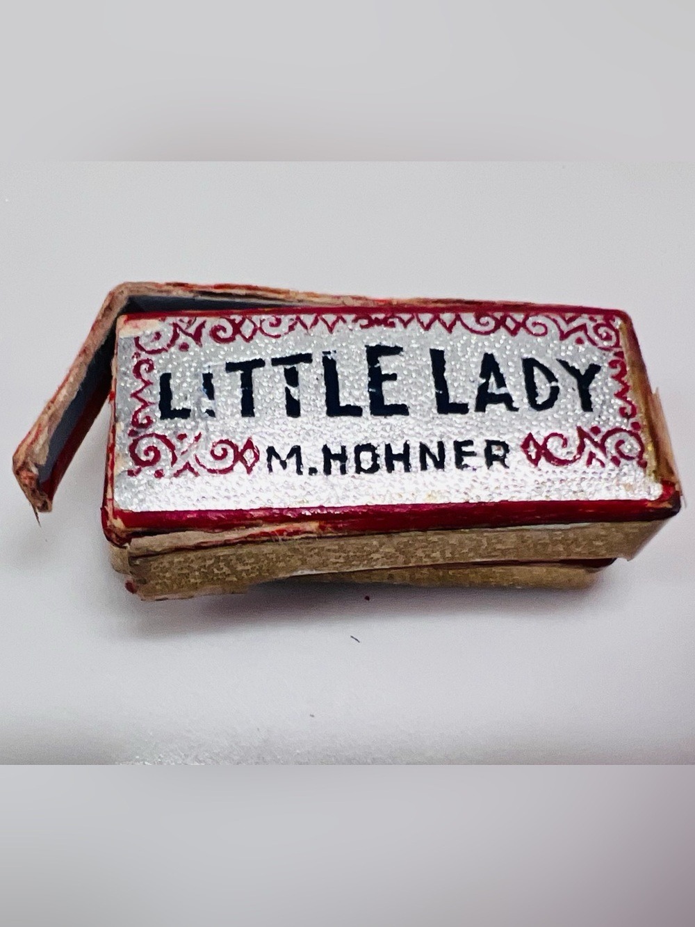 Vintage Hohner Little Lady Miniature Harmonica In Original Box
